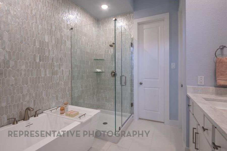 Furnished interior view inside a new home in Bridgeland Central: The Villas, Cypress (Image 26). Furnished interior view inside a new home in Bridgeland Central: The Villas, Cypress (Image 26).