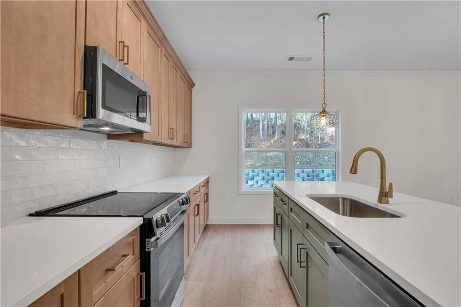 Furnished interior view inside a new home in , Stone Mountain (Image 9).