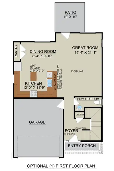 St. Helena – Optional Kitchen 1 St. Helena – Optional Kitchen 1
