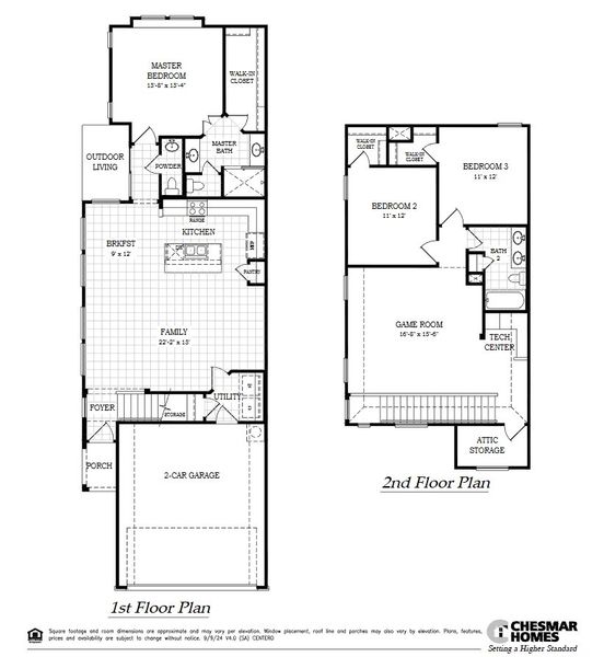 2D floor plan layout of this home in Prominence – Now Selling, San Antonio, TX (Image 3).