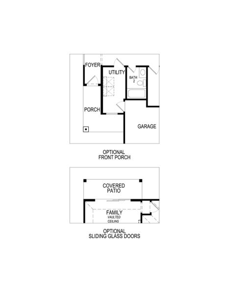 2D floor plan layout for the Grant F by First Texas Homes in Tabor Ranch, Denton, TX (Image 5).