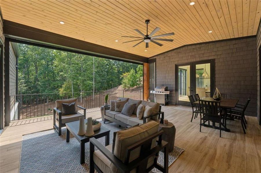 Furnished interior view inside a new home in , Roswell (Image 16).