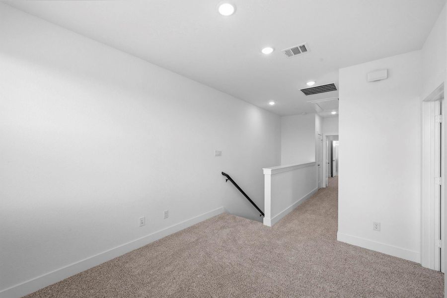 Spacious, unfurnished interior of a new home in Bridgeland, Cypress (Image 13). Spacious, unfurnished interior of a new home in Bridgeland, Cypress (Image 13).