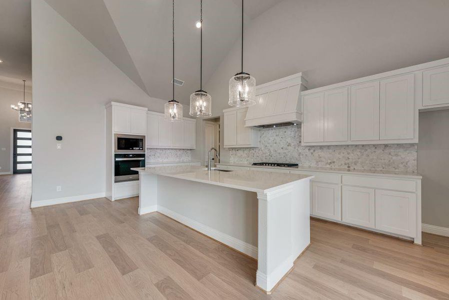 Furnished interior view inside a new home in Monterra, Fate (Image 8). Furnished interior view inside a new home in Monterra, Fate (Image 8).