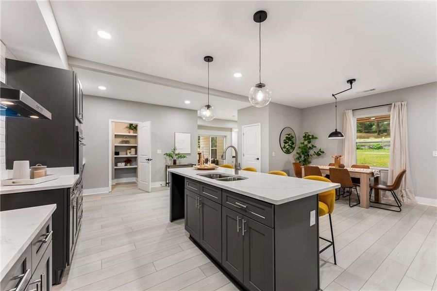 Furnished interior view inside a new home in , Atlanta (Image 11).