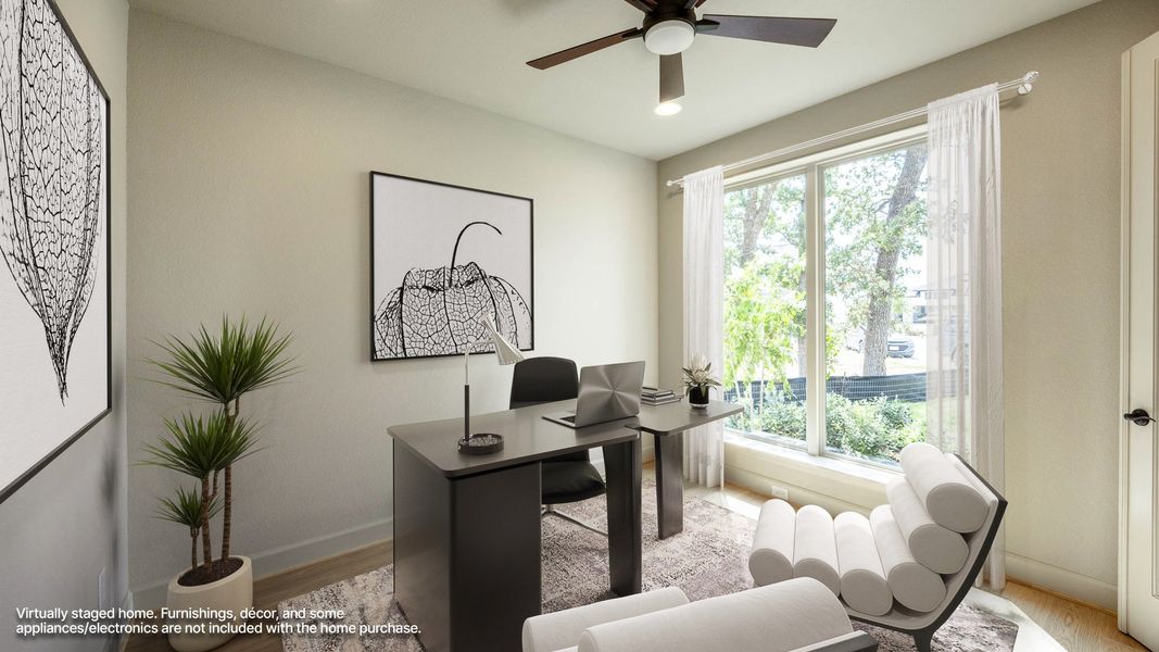 Furnished interior view inside a new home in Santa Rita Ranch - Eldorado, Liberty Hill (Image 7).