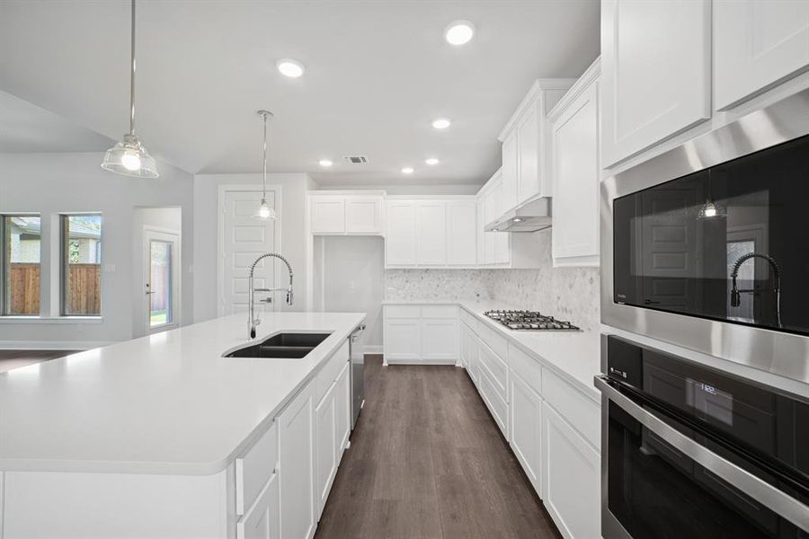 Furnished interior view inside a new home in Karis - Village Series, Crowley (Image 14). Furnished interior view inside a new home in Karis - Village Series, Crowley (Image 14).