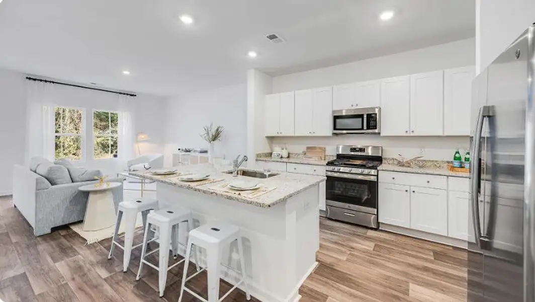 Furnished interior view inside a new home in Limehouse Farms, Summerville (Image 8).