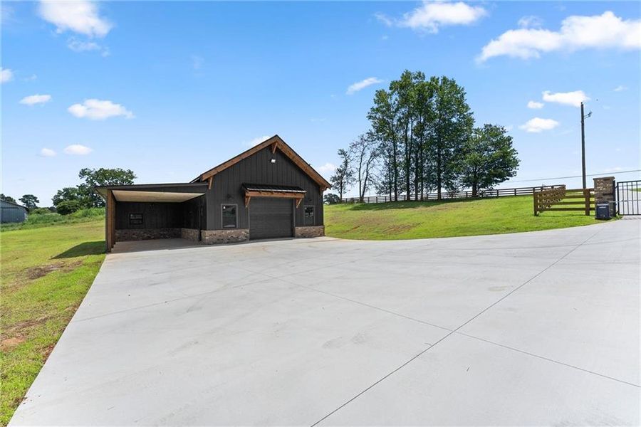 Front exterior of a new home in , Clermont, GA, highlighting curb appeal (Image 1). Front exterior of a new home in , Clermont, GA, highlighting curb appeal (Image 1).