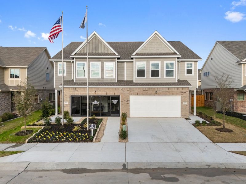 Front exterior of a new home in Lake Park Villas, Wylie, TX, highlighting curb appeal (Image 25).