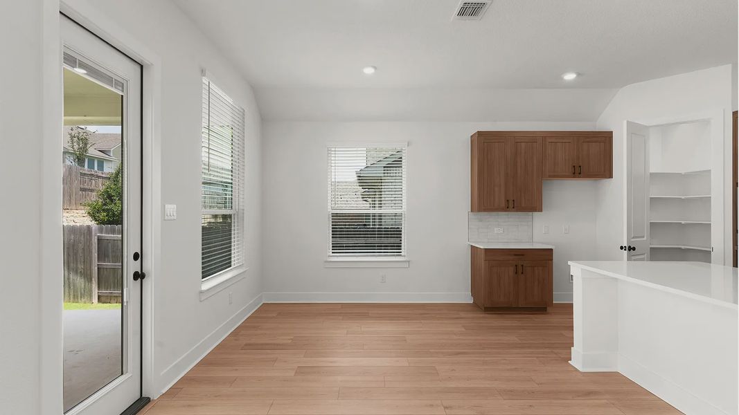 Representative unfurnished interior of a home built from the Michelle by Chesmar Homes in Newhaven, Manor (Image 18). Representative unfurnished interior of a home built from the Michelle by Chesmar Homes in Newhaven, Manor (Image 18).