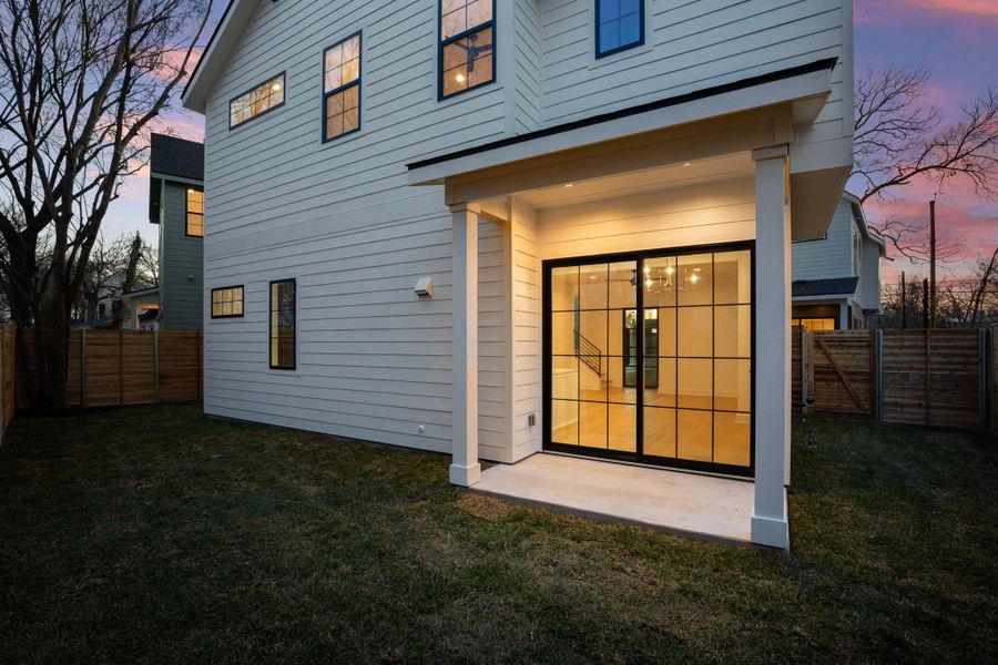 Exterior details and patio area of a home in , Austin (Image 27).