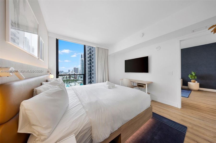Furnished interior view inside a new home in , Miami (Image 11).