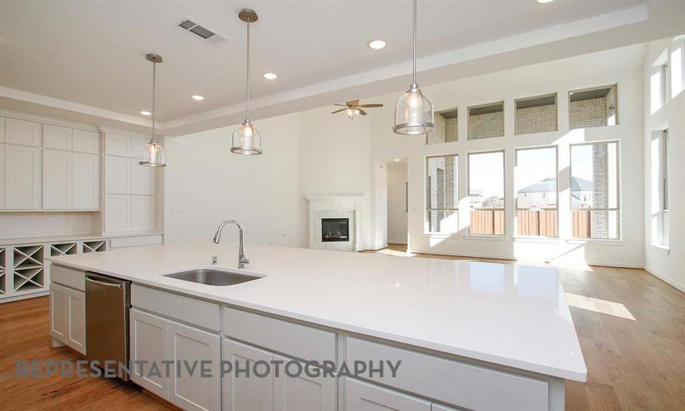 Furnished interior view inside a new home in Star Trail, Prosper (Image 6).