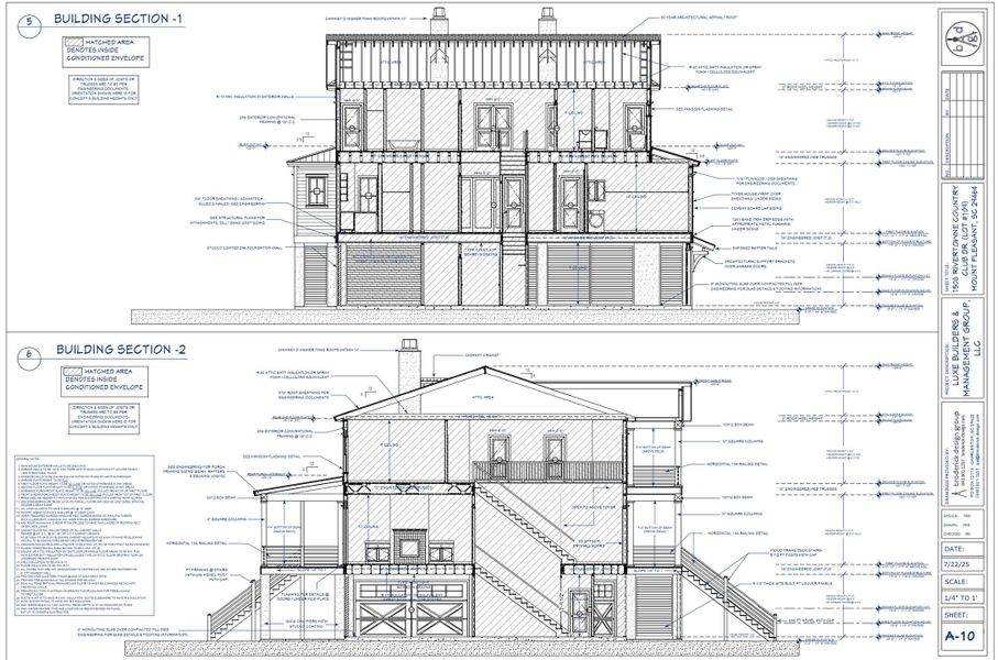 Exterior rendering of this home design in , Mount Pleasant, SC (Image 6).