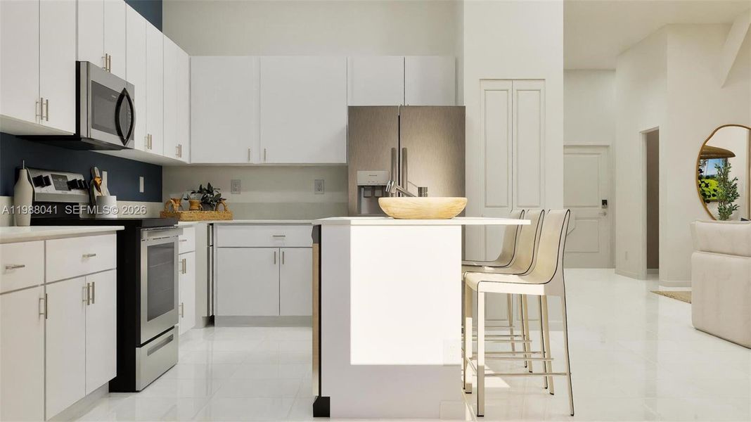 Furnished interior view inside a new home in Coral Landings, Miami (Image 4).