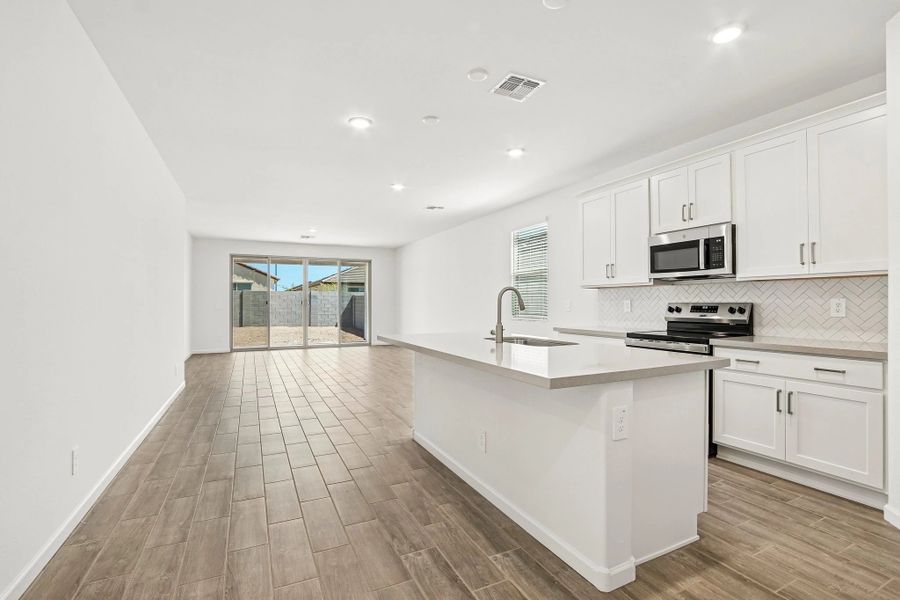 Kitchen and great room