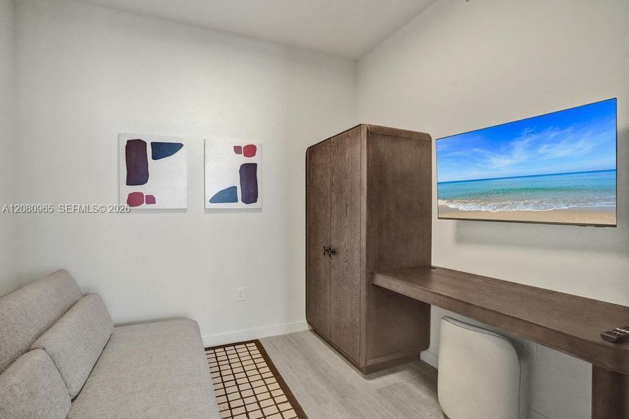 Furnished interior view inside a new home in , Miami (Image 11).