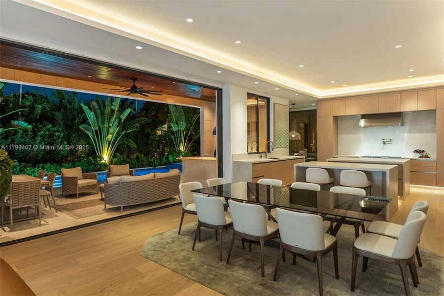 Furnished interior view inside a new home in , Miami (Image 3).