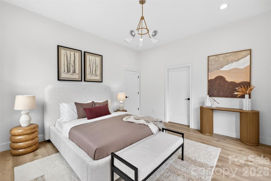 Furnished interior view inside a new home in , Charlotte (Image 19).