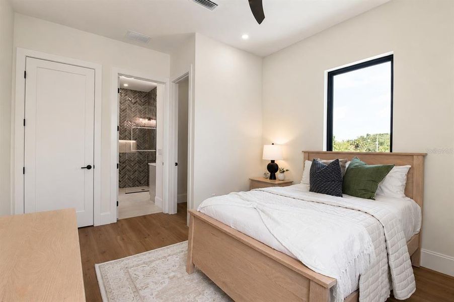 Furnished interior view inside a new home in , Sarasota (Image 54).
