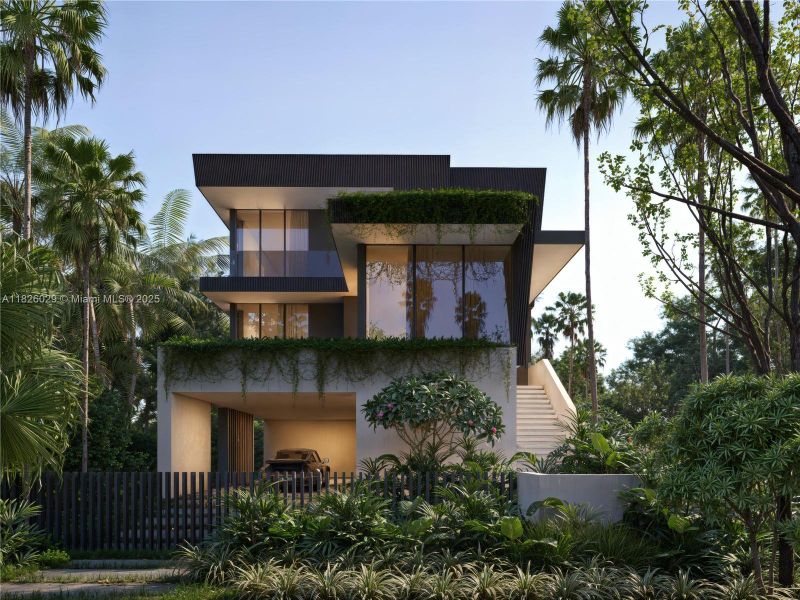 Front exterior of a new home in , Miami Beach, FL, highlighting curb appeal (Image 1).