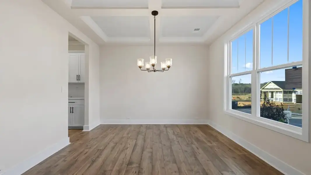 Representative unfurnished interior of a home built from the Summit by D.R. Horton in Spring Ridge Reserve, Anderson (Image 18). Representative unfurnished interior of a home built from the Summit by D.R. Horton in Spring Ridge Reserve, Anderson (Image 18).
