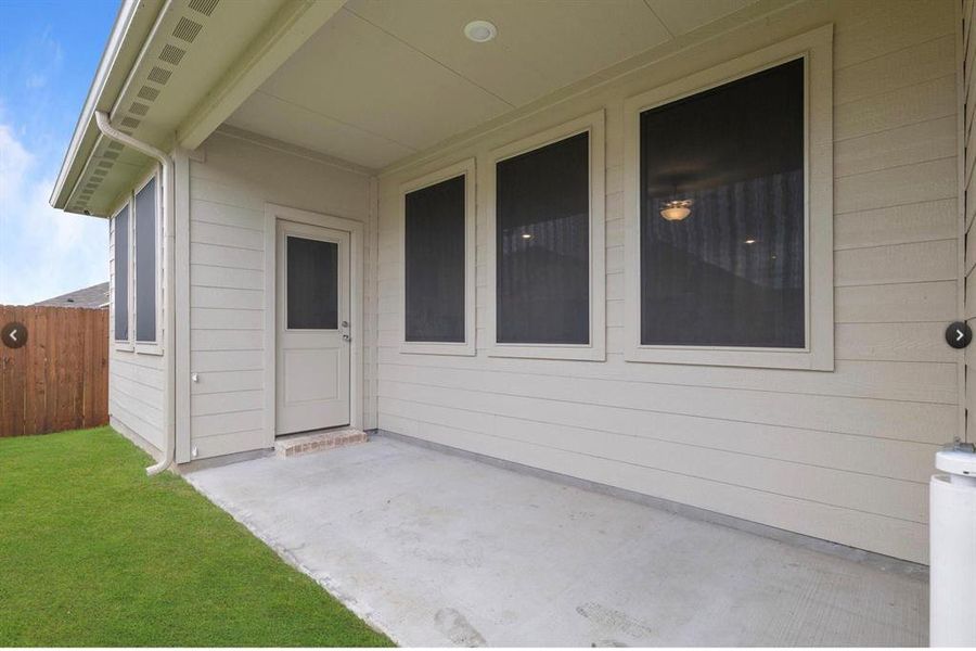 Exterior details and patio area of a home in , Princeton (Image 2). Exterior details and patio area of a home in , Princeton (Image 2).