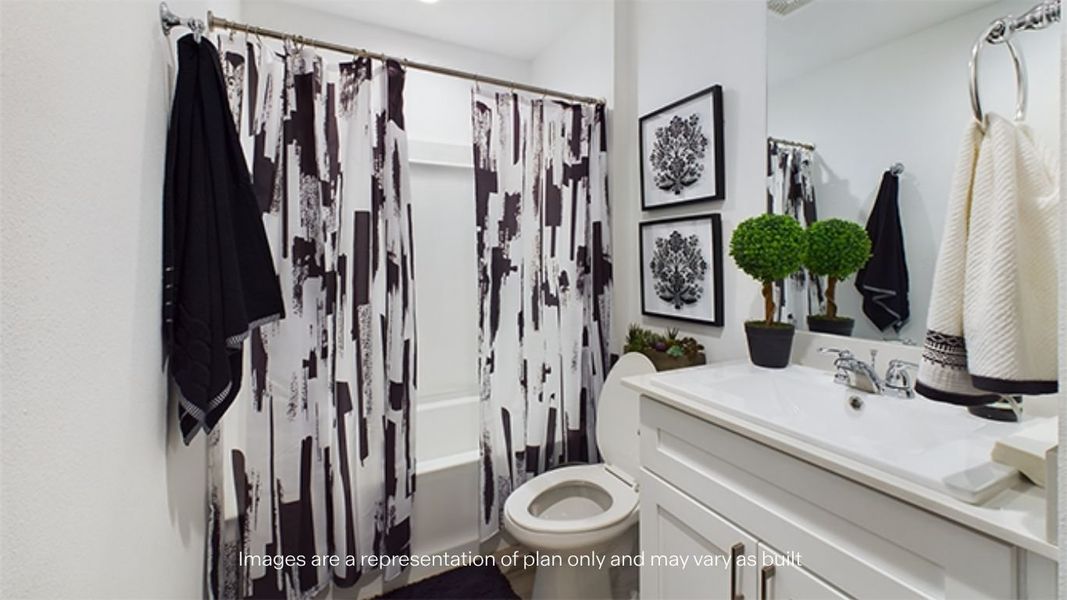 Furnished interior view inside a new home in Allen Farms, Lubbock (Image 12).
