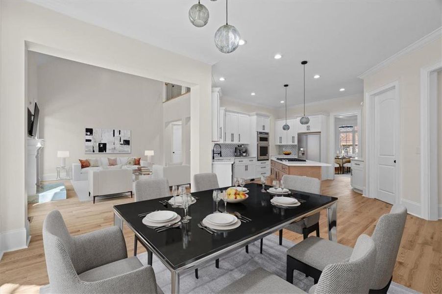 Furnished interior view inside a new home in , Douglasville (Image 7).
