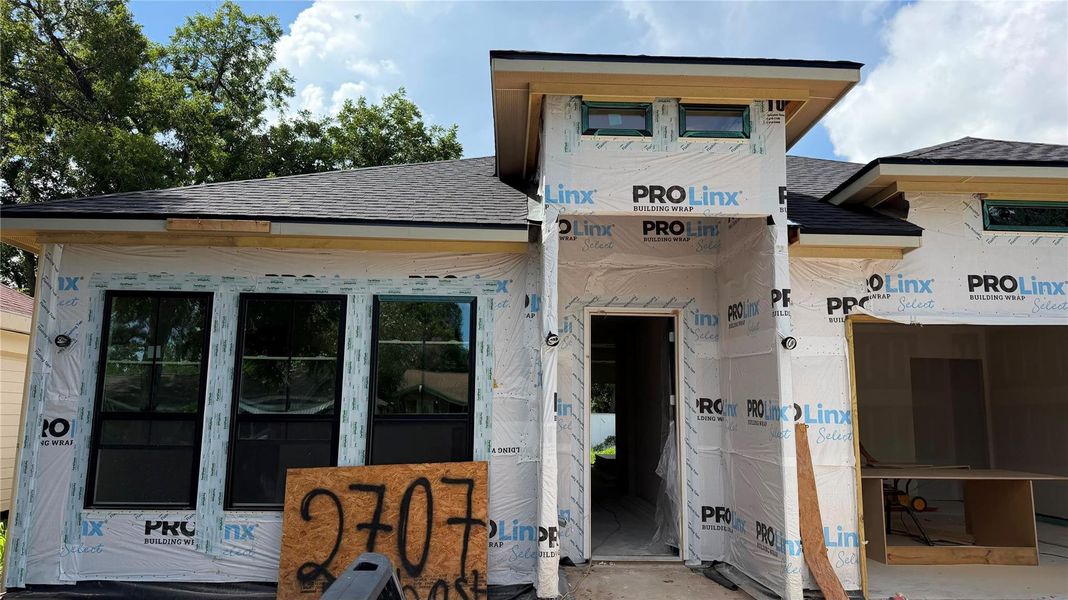 In-progress construction of a new home in , Houston, TX (Image 3).