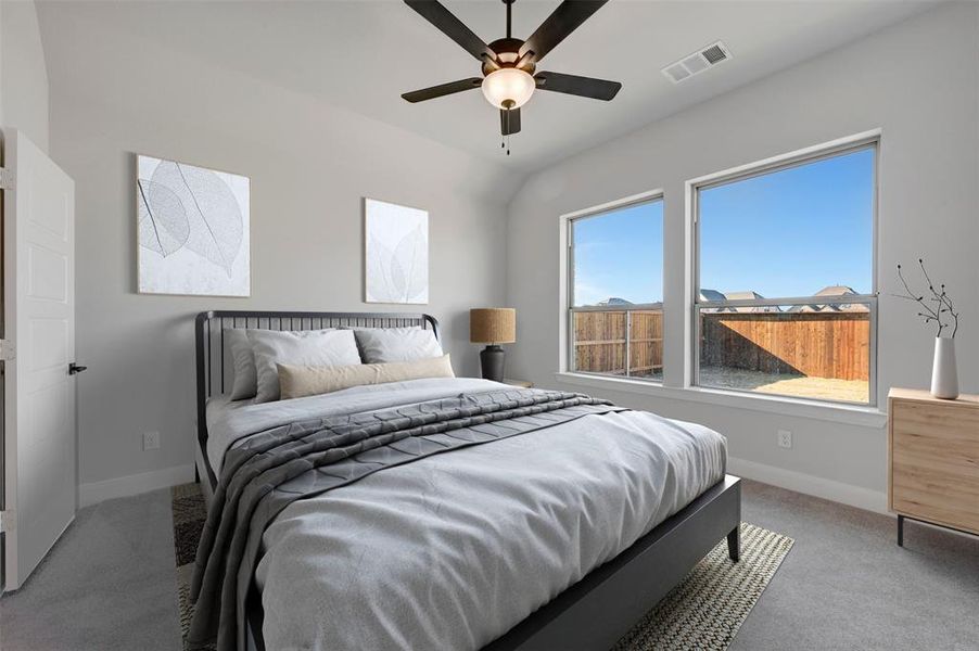 Furnished interior view inside a new home in Creekshaw – Classic, Royse City (Image 11). Furnished interior view inside a new home in Creekshaw – Classic, Royse City (Image 11).