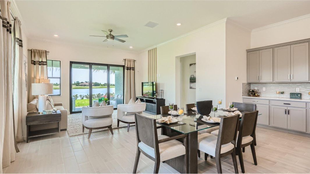 Furnished interior view inside a new home in Tesoro Club, Port St. Lucie (Image 7).