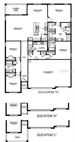 2D floor plan layout of this home in Summit View, Dade City, FL (Image 4).