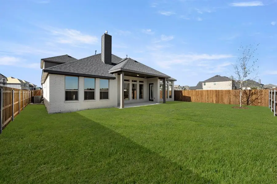 Exterior details and patio area of a home in Somerset - Phase 5, Mansfield (Image 4). Exterior details and patio area of a home in Somerset - Phase 5, Mansfield (Image 4).