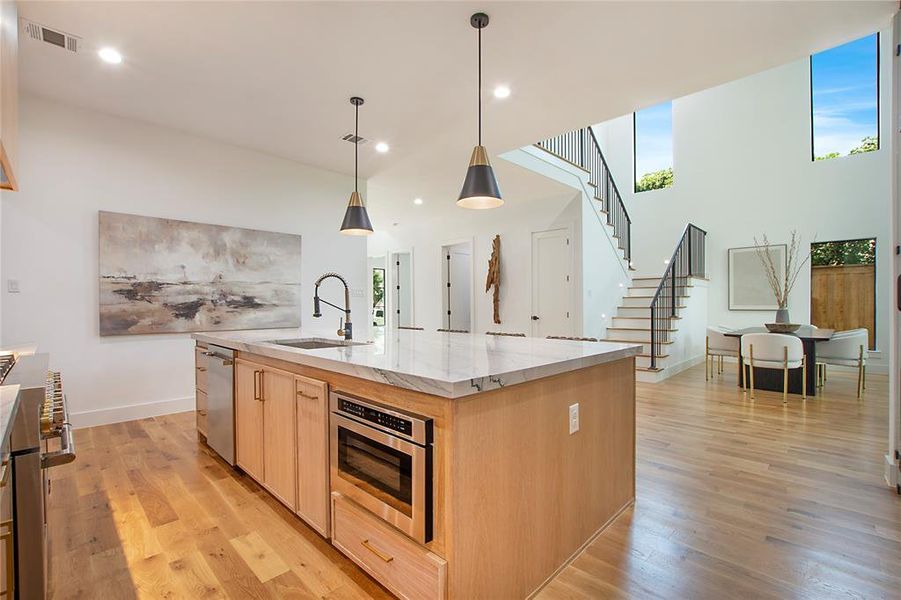 Furnished interior view inside a new home in , Dallas (Image 11). Furnished interior view inside a new home in , Dallas (Image 11).