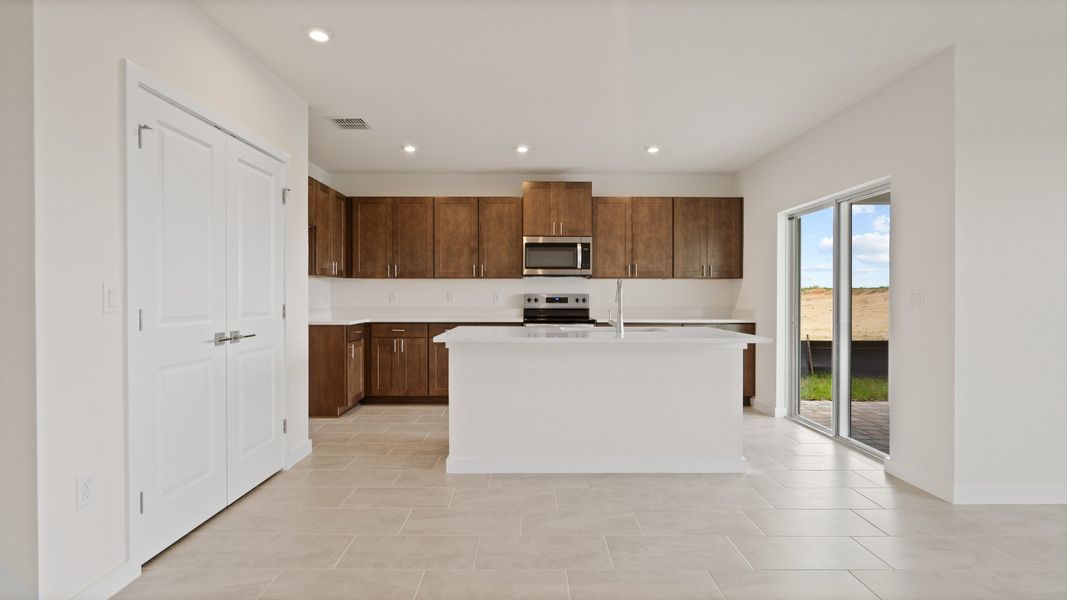 The Atwood Kitchen by DRB Homes in Hamilton Bluff, Haines City, FL The Atwood Kitchen by DRB Homes in Hamilton Bluff, Haines City, FL