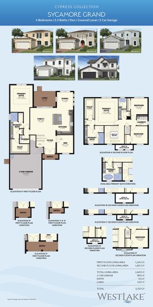 2D floor plan layout for the Sycamore Grand by Minto Communities in Westlake, Loxahatchee, FL (Image 3). 2D floor plan layout for the Sycamore Grand by Minto Communities in Westlake, Loxahatchee, FL (Image 3).