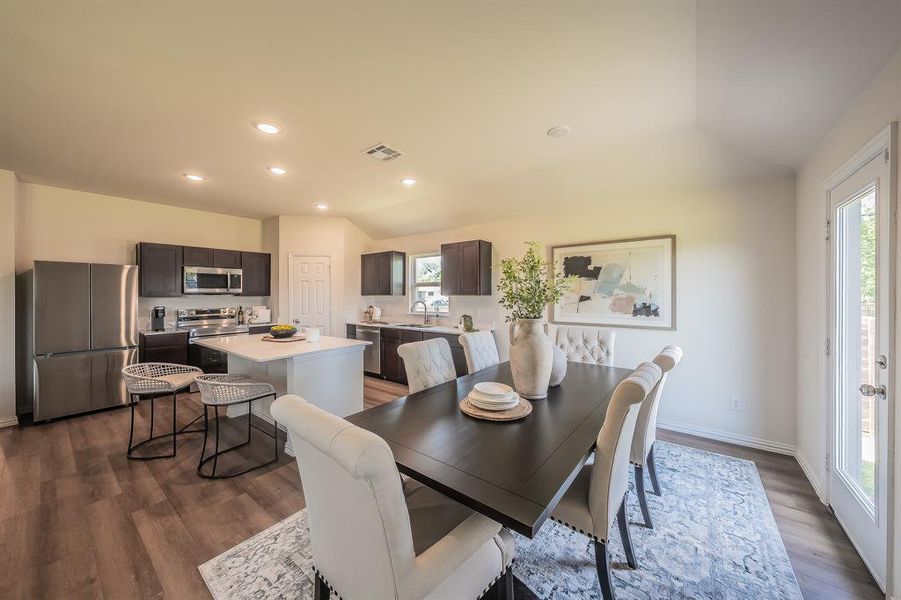 Furnished interior view inside a new home in Craftsman’s Corner, Cleburne (Image 19).