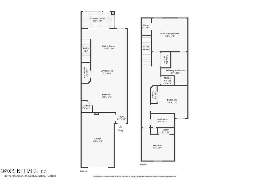 2D floor plan layout of this home in Brandon Lakes at Silver Landing, St. Augustine, FL (Image 6). 2D floor plan layout of this home in Brandon Lakes at Silver Landing, St. Augustine, FL (Image 6).