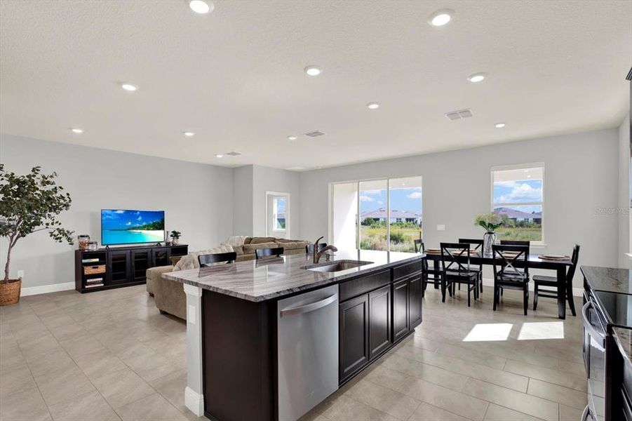 Furnished interior view inside a new home in Woodcreek, Wesley Chapel (Image 15).