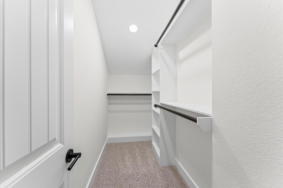 Spacious closet in secondary bedroom. Spacious closet in secondary bedroom.