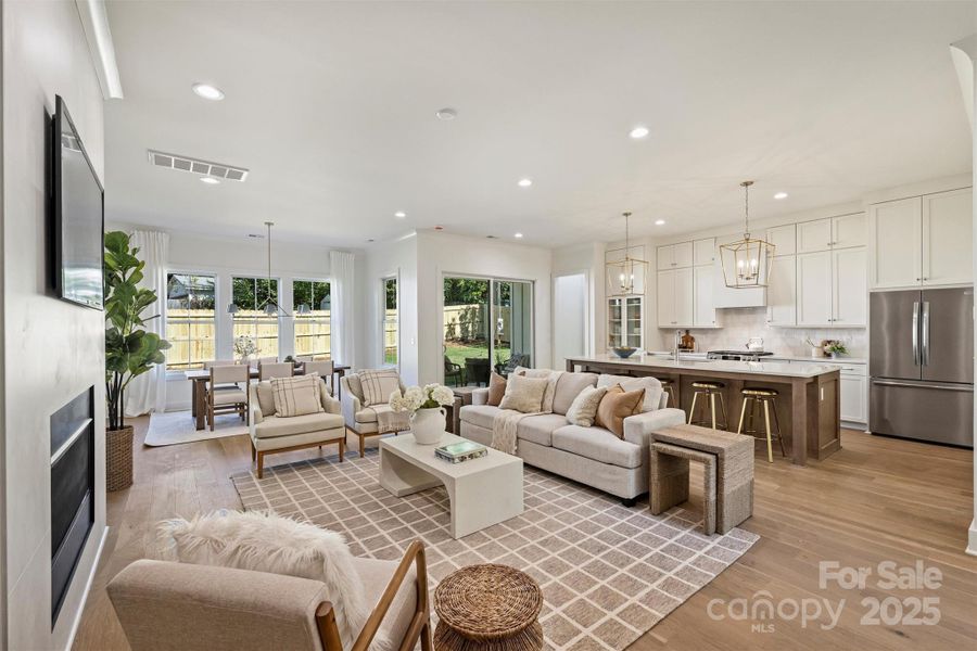 Furnished interior view inside a new home in , Charlotte (Image 15).