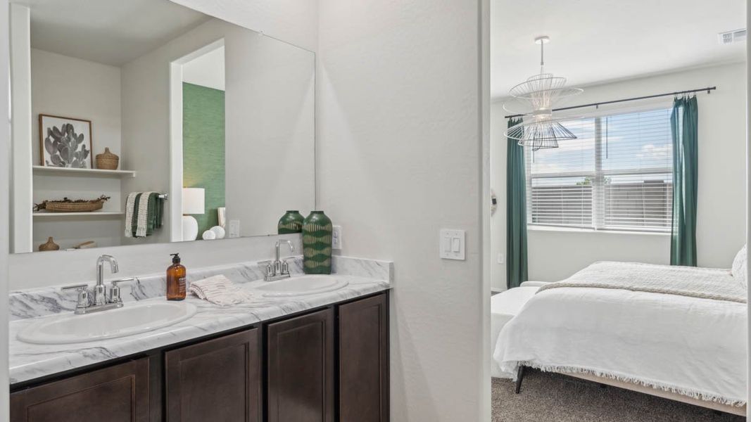 Furnished interior view inside a new home in Heartland Ranch, Coolidge (Image 29).