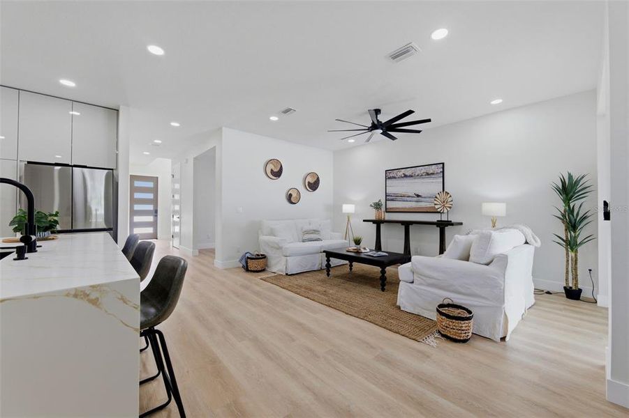 Furnished interior view inside a new home in , Tampa (Image 36).