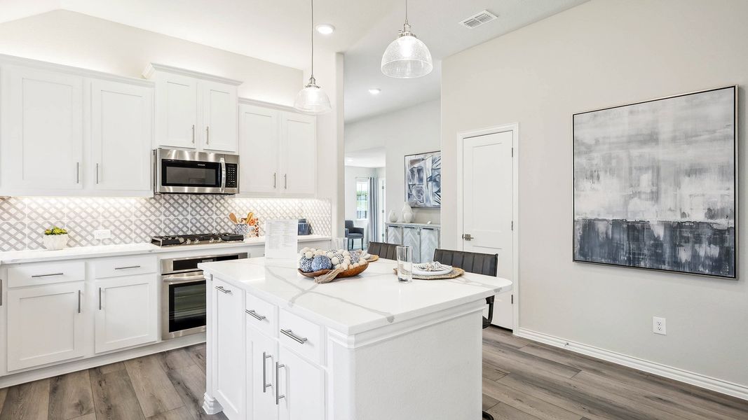 Furnished interior view inside a new home in Pebblebrook, Sherman (Image 9).
