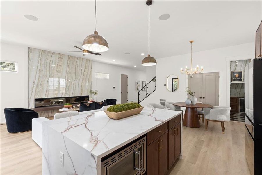 Furnished interior view inside a new home in , Atlanta (Image 33).