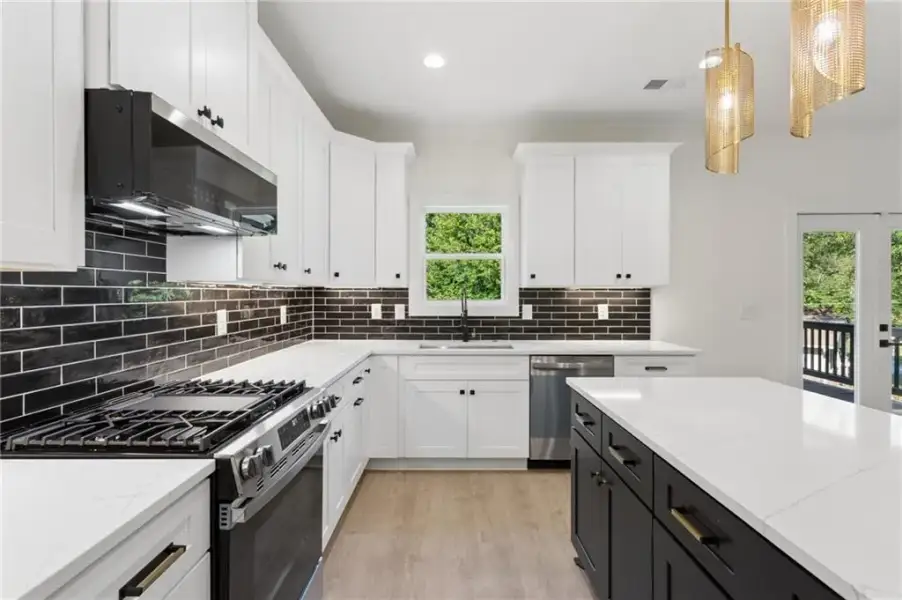 Furnished interior view inside a new home in , Atlanta (Image 10).