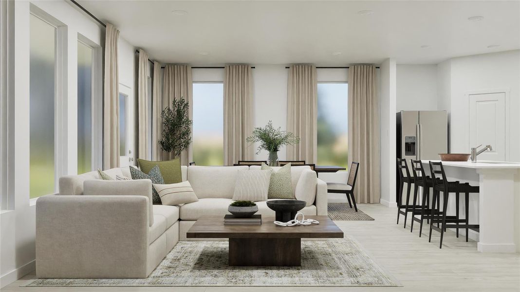 Furnished interior view inside a new home in Waterstone: Classic Collection, Kyle (Image 15).