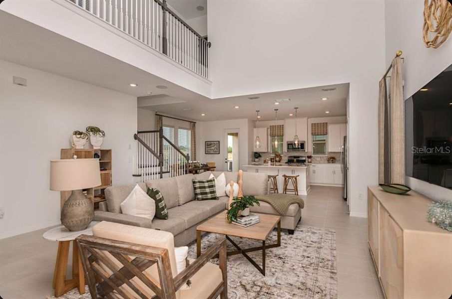 Furnished interior view inside a new home in Harvest at Ovation, Winter Garden (Image 6).